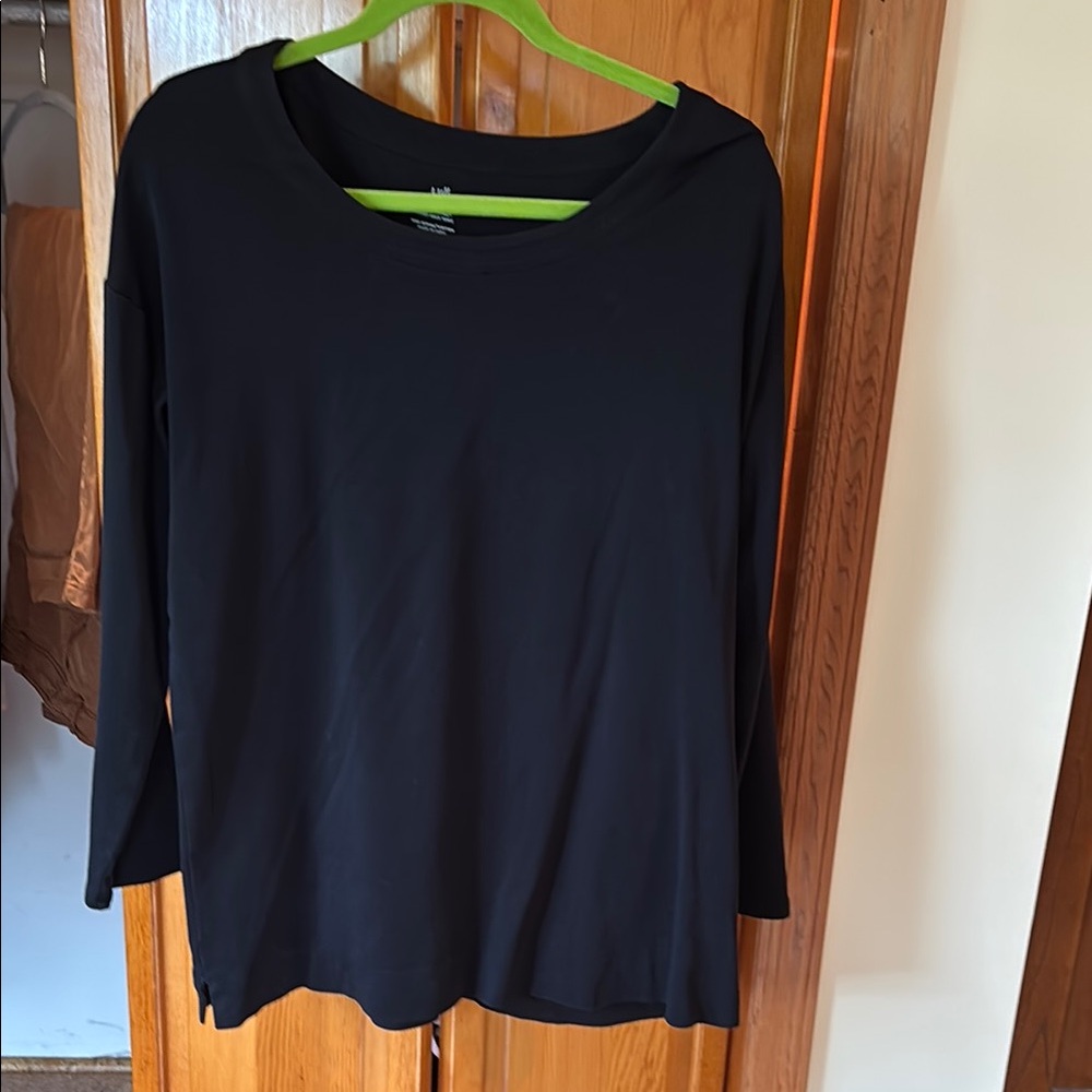 J.Jill Women's Black Long Sleeve Top